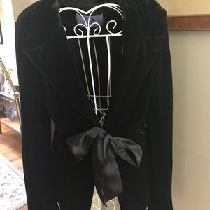 JS Collection Black "Velvet' Blazer